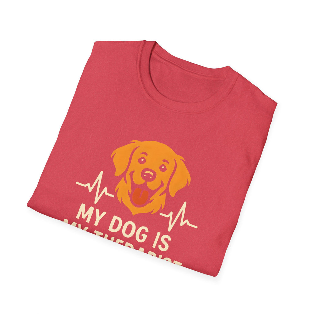Dog Therapist T-Shirt — "My Dog Is My Therapist" Pet Lover Tee
