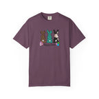 Easter Bunny Trio T-Shirt — "Happy Easter" Pastel Eggs Graphic