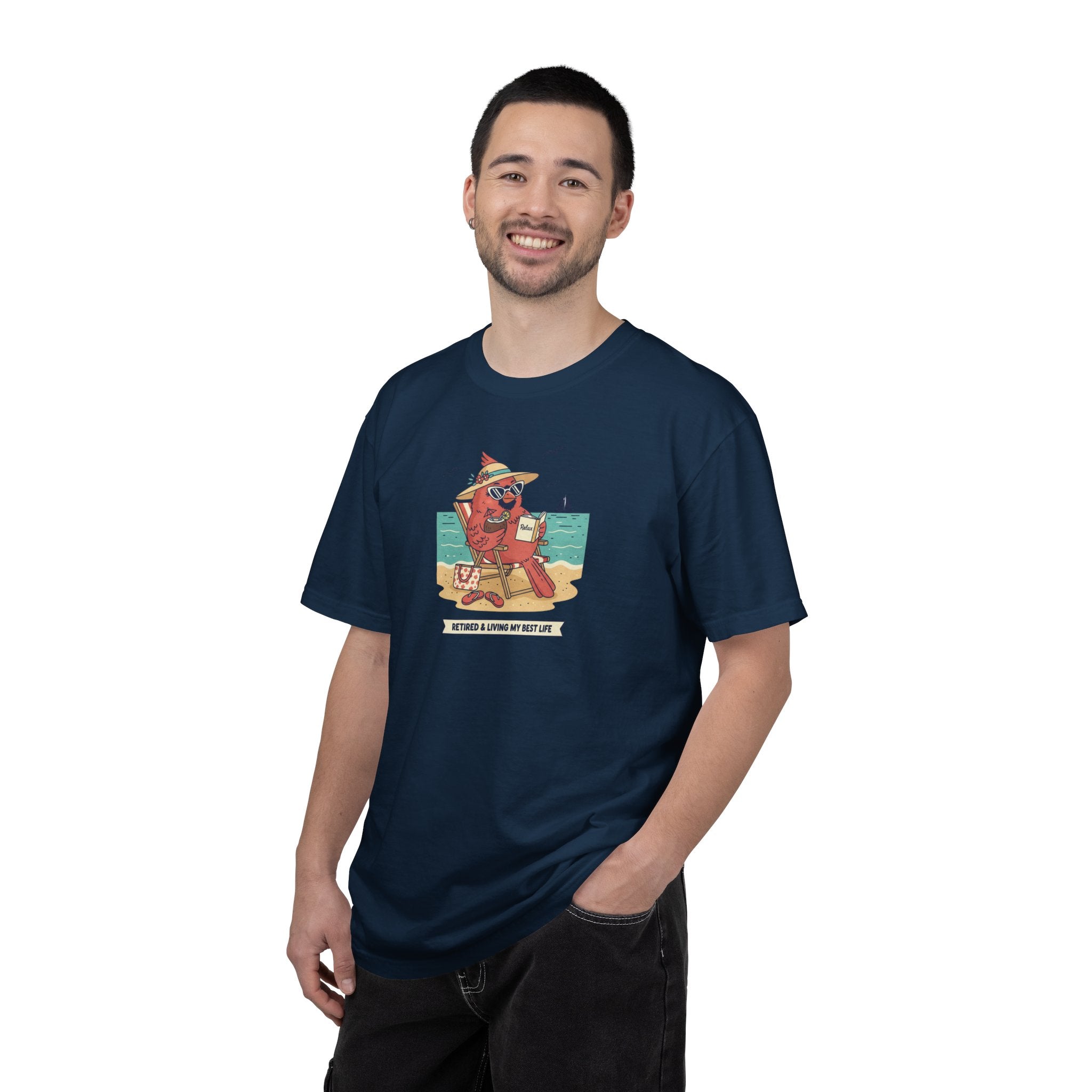 Beach Cardinal Relaxing T-Shirt — Retro Summer Tee