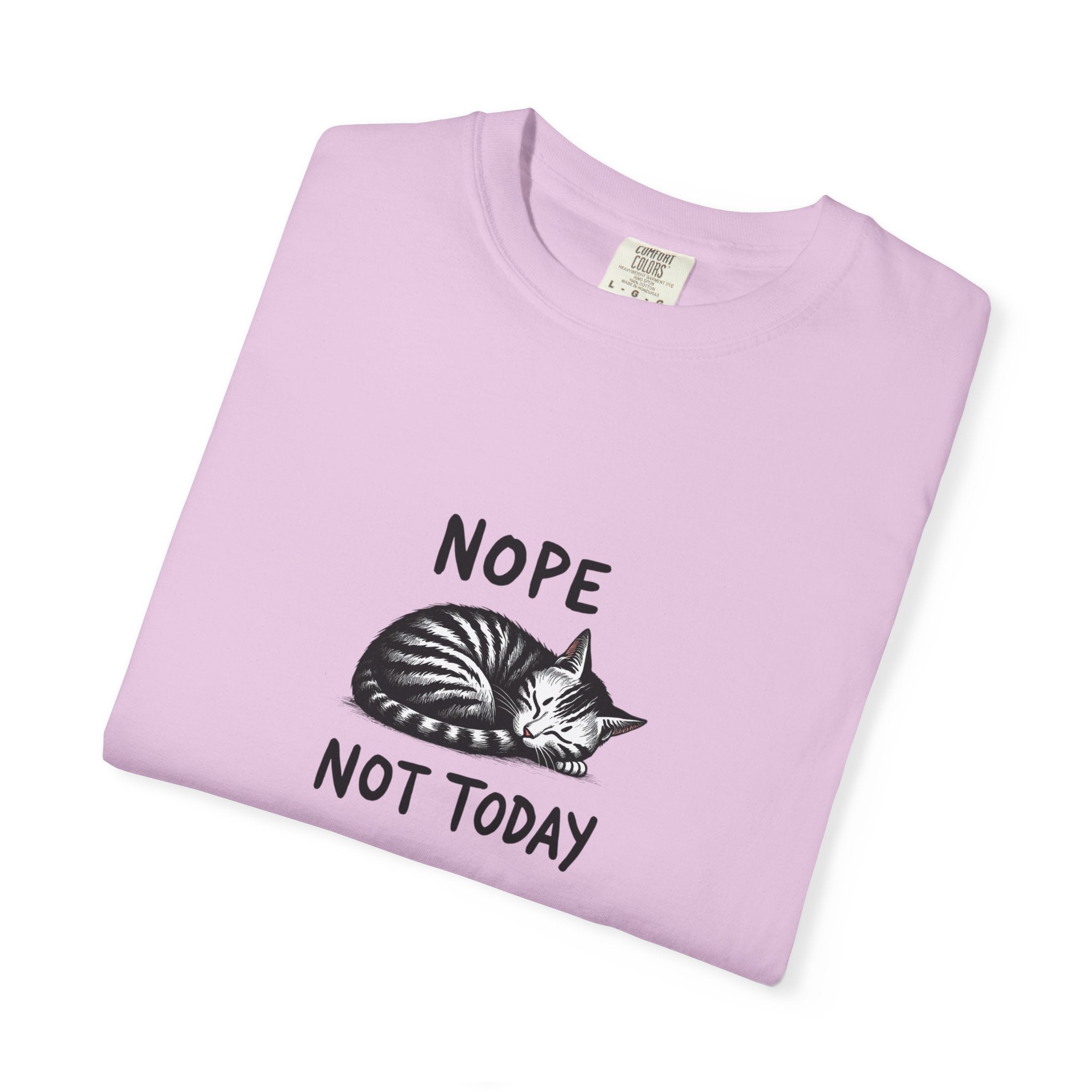 'Nope Not Today' Sleeping Cat Graphic Tee