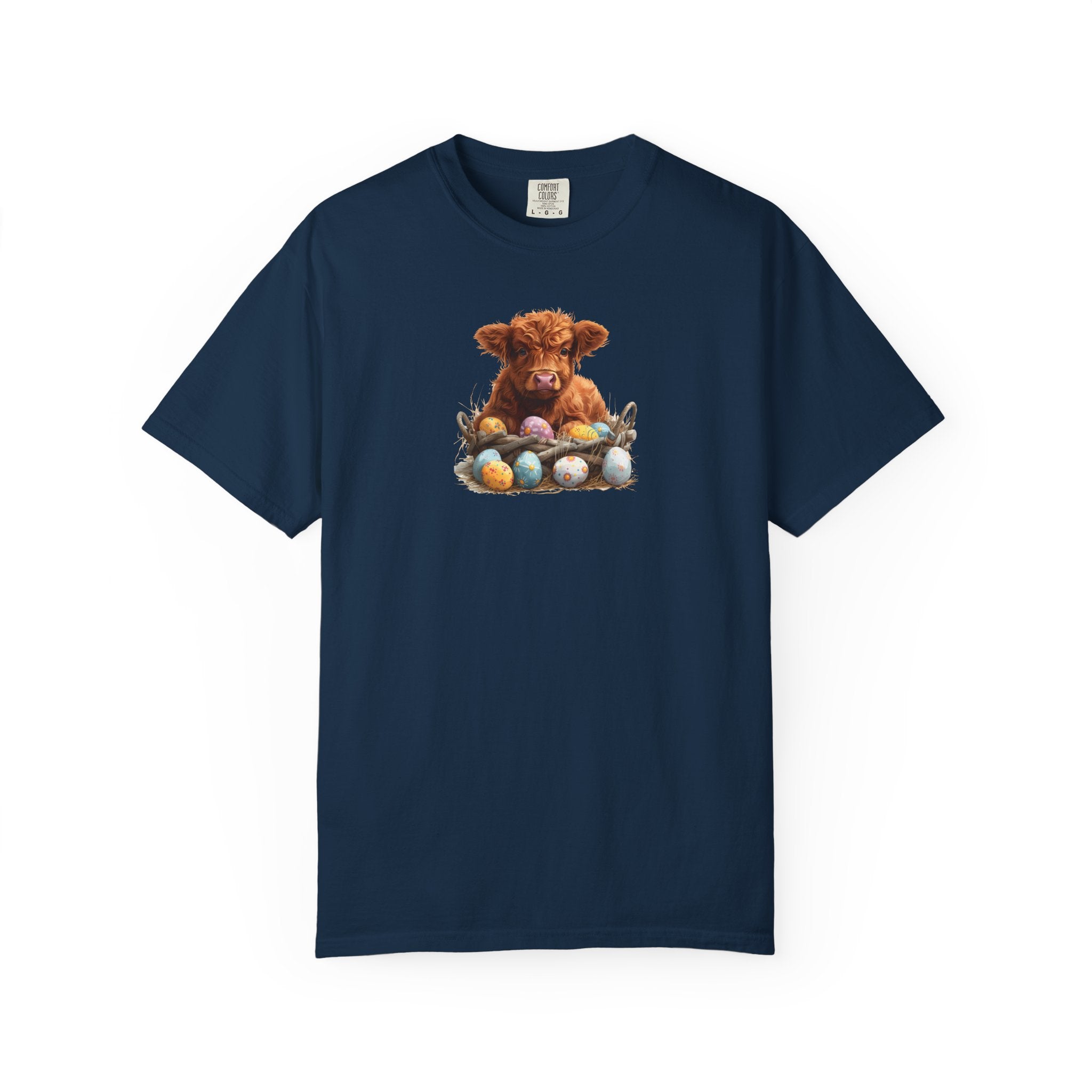 Highland Calf with Easter Eggs T-Shirt