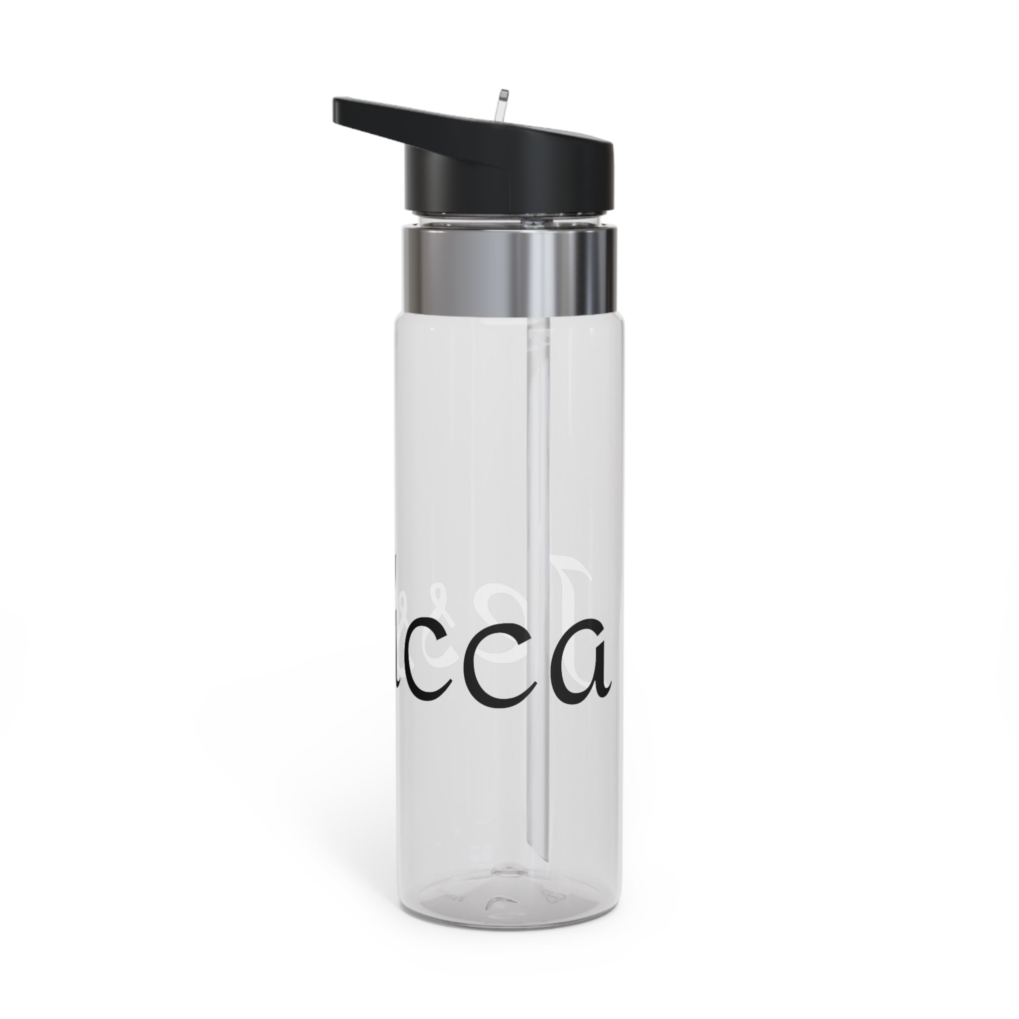 Kensington Tritan Sport Bottle — 20oz Personalized Clear Water Bottle (Classic Script)