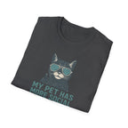 Cat T-Shirt — “My Pet Has More Social Skills Than I Do” Funny Cat Graphic Tee