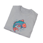 Koi Fish Tee — "Swim in Peace" Relaxed Graphic T-Shirt