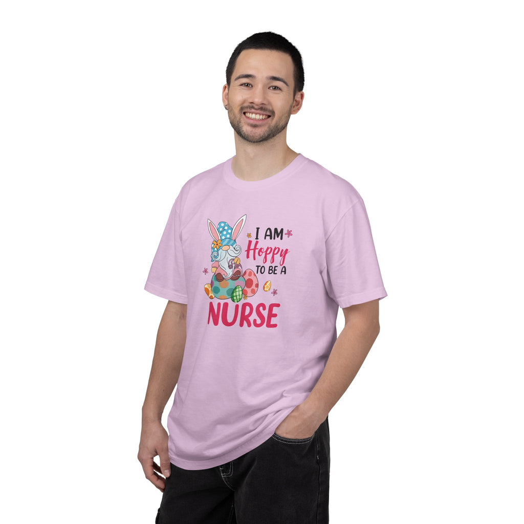 Nurse Bunny T-Shirt — "I Am Hoppy to Be a Nurse" Cute Easter Tee