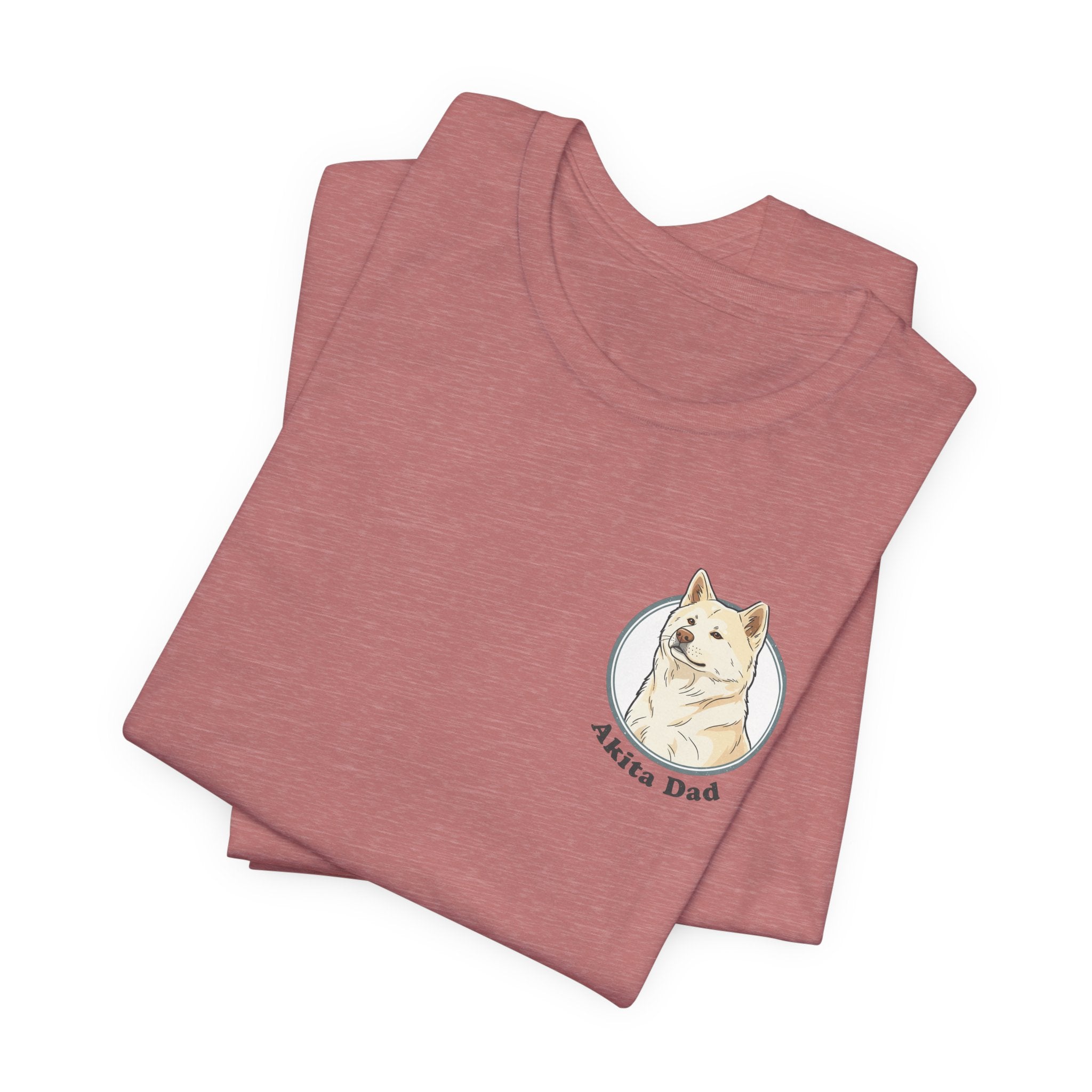 Akita Dad T-Shirt — Cute Akita Dog Graphic Tee for Dog Lovers