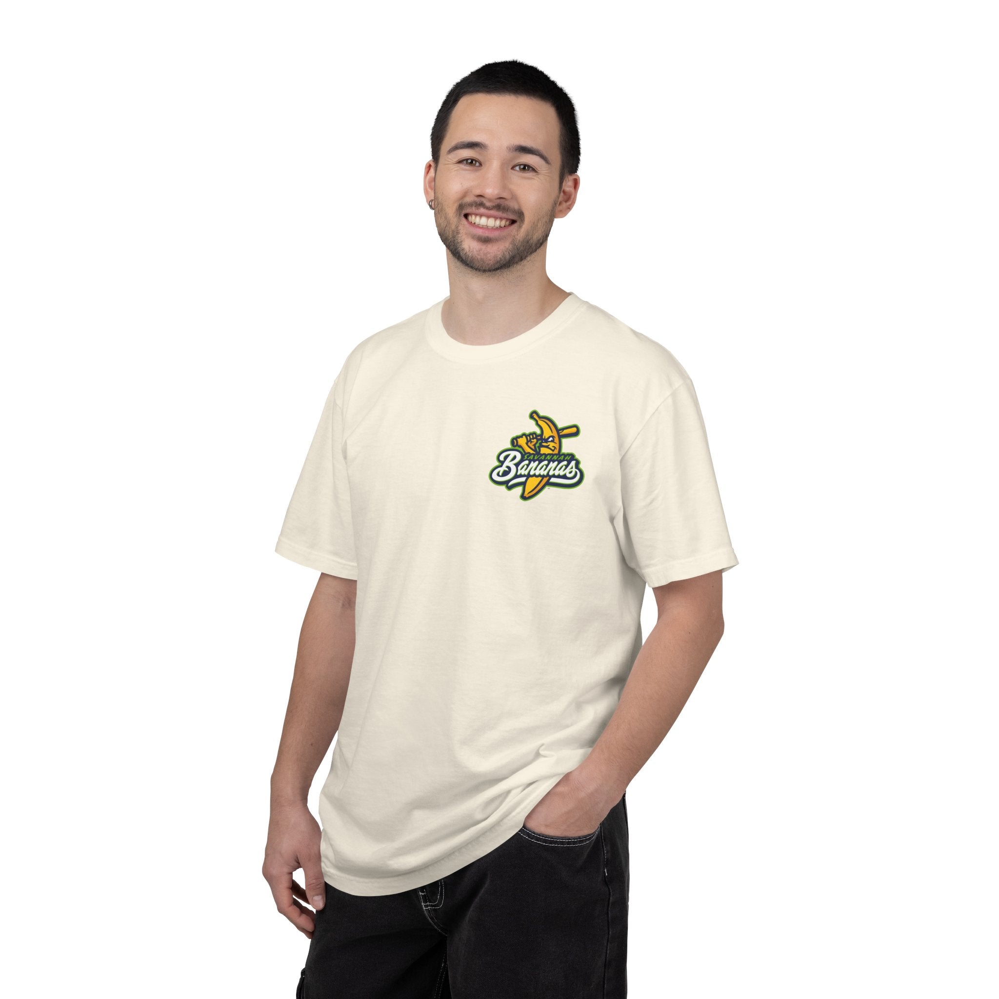 Savannah Bananas Baseball T-Shirt — Retro Banana Mascot Tee