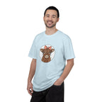 Highland Cow Tee — Cute Cow with Pink Bow Graphic T-Shirt