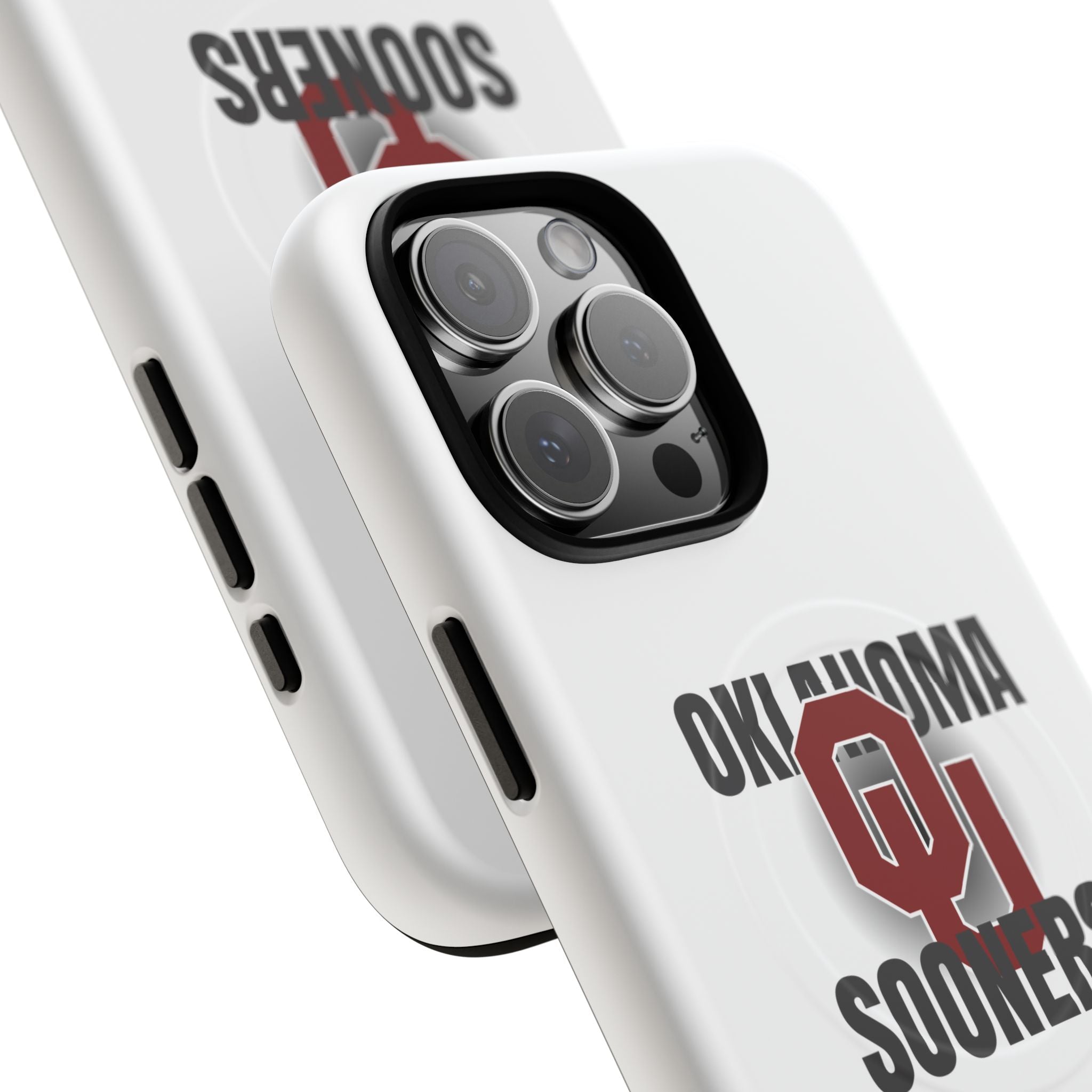 Oklahoma Sooners Tough Magnetic Phone Case — Durable Magnetic Snap-On College iPhone Cover