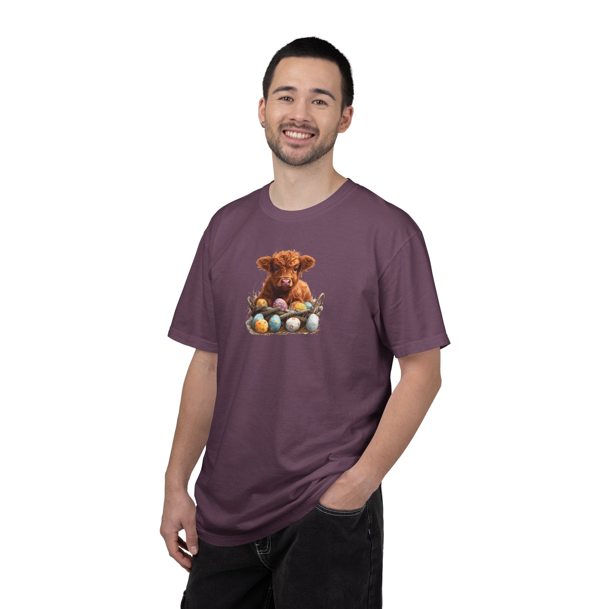 Highland Calf with Easter Eggs T-Shirt