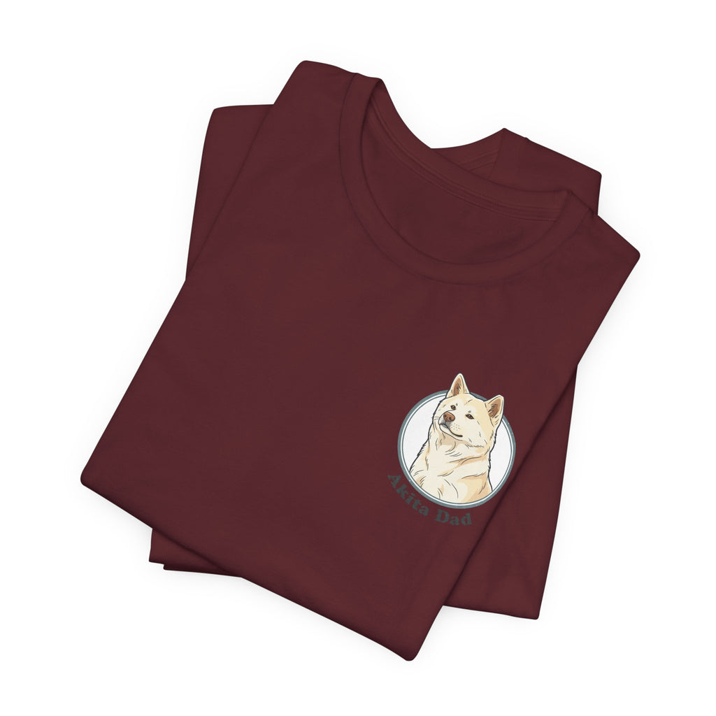 Akita Dad T-Shirt — Cute Akita Dog Graphic Tee for Dog Lovers