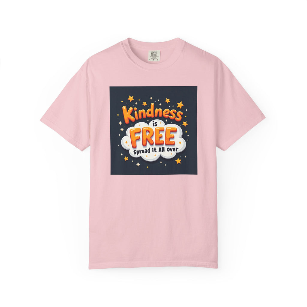 Kindness Is Free T-Shirt — 'Spread It All Over' Positive Graphic Tee
