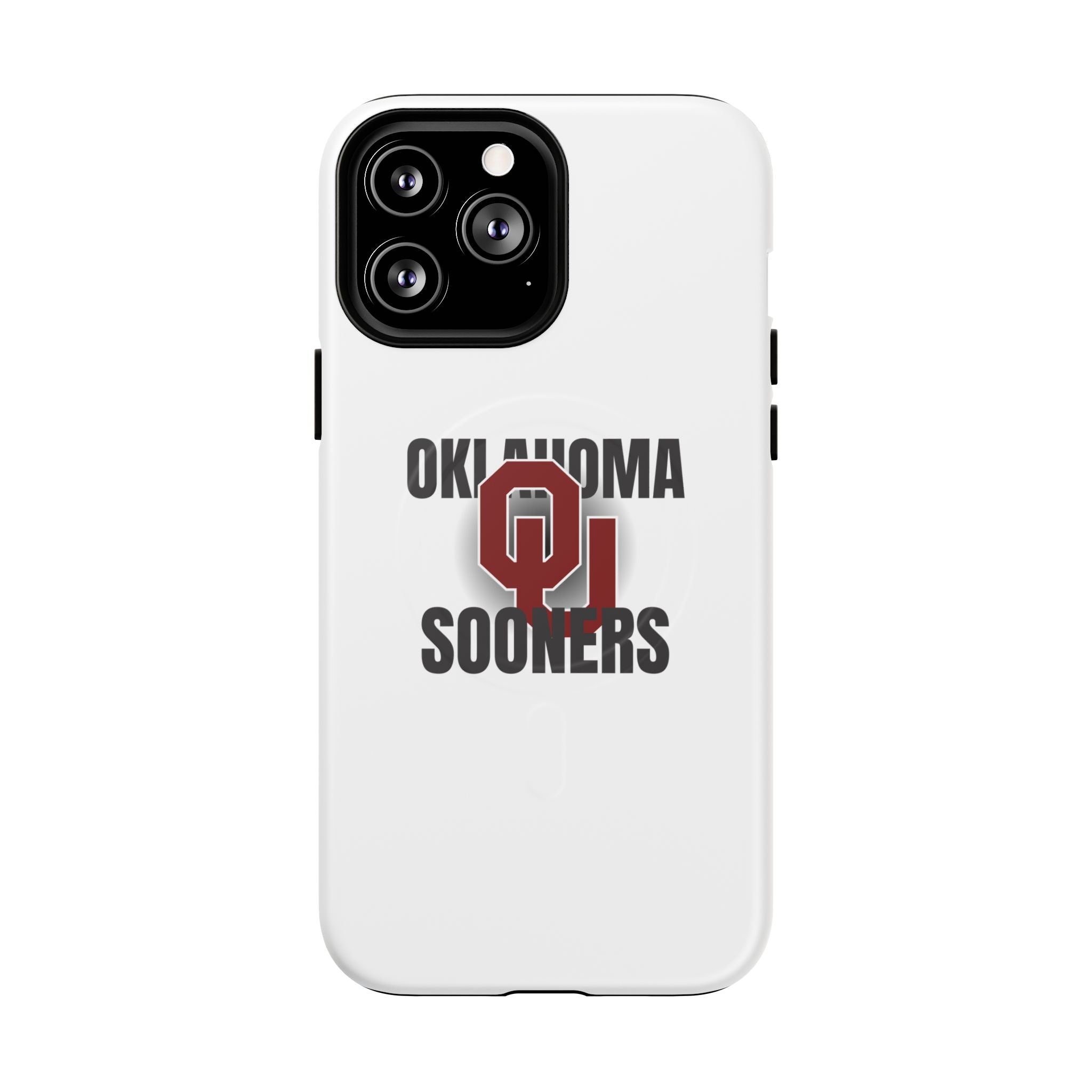 Oklahoma Sooners Tough Magnetic Phone Case — Durable Magnetic Snap-On College iPhone Cover