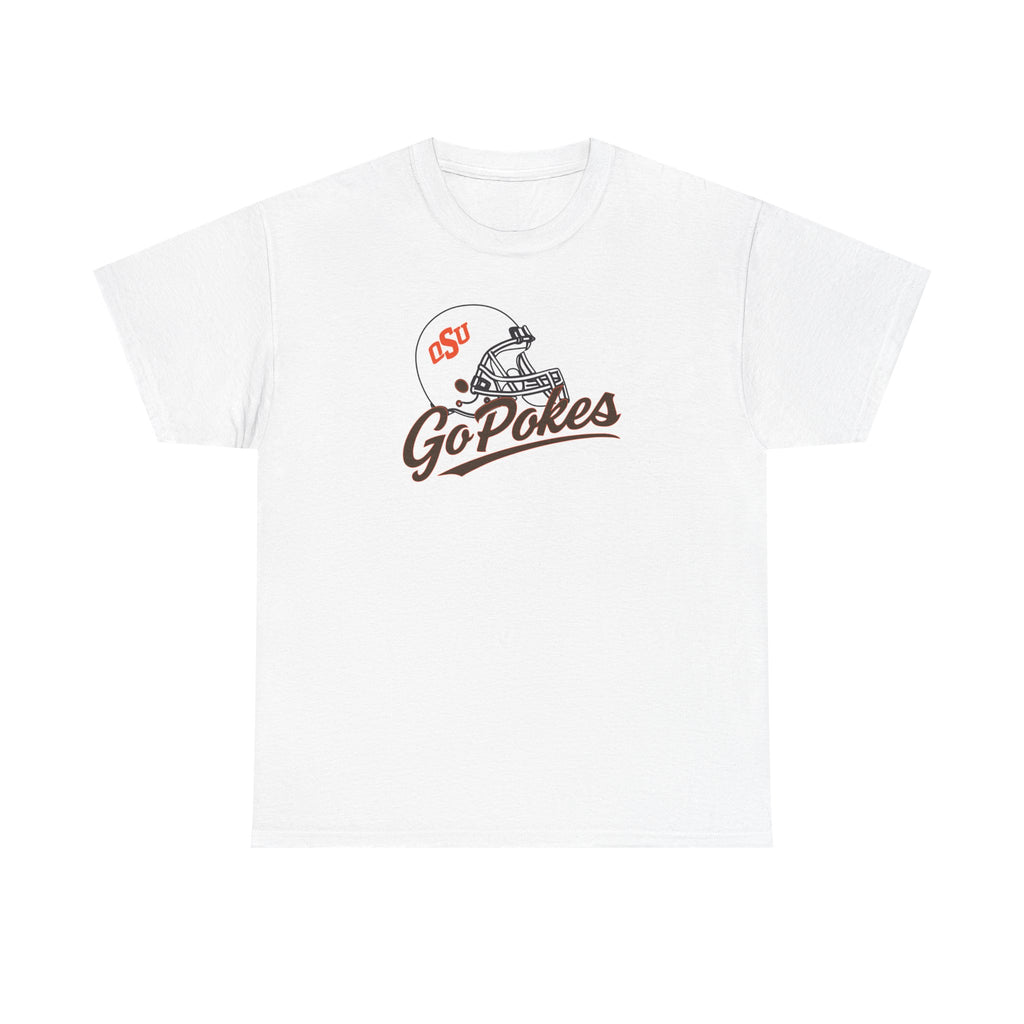 Go Pokes Tee — OSU Football Helmet Vintage Logo T-Shirt