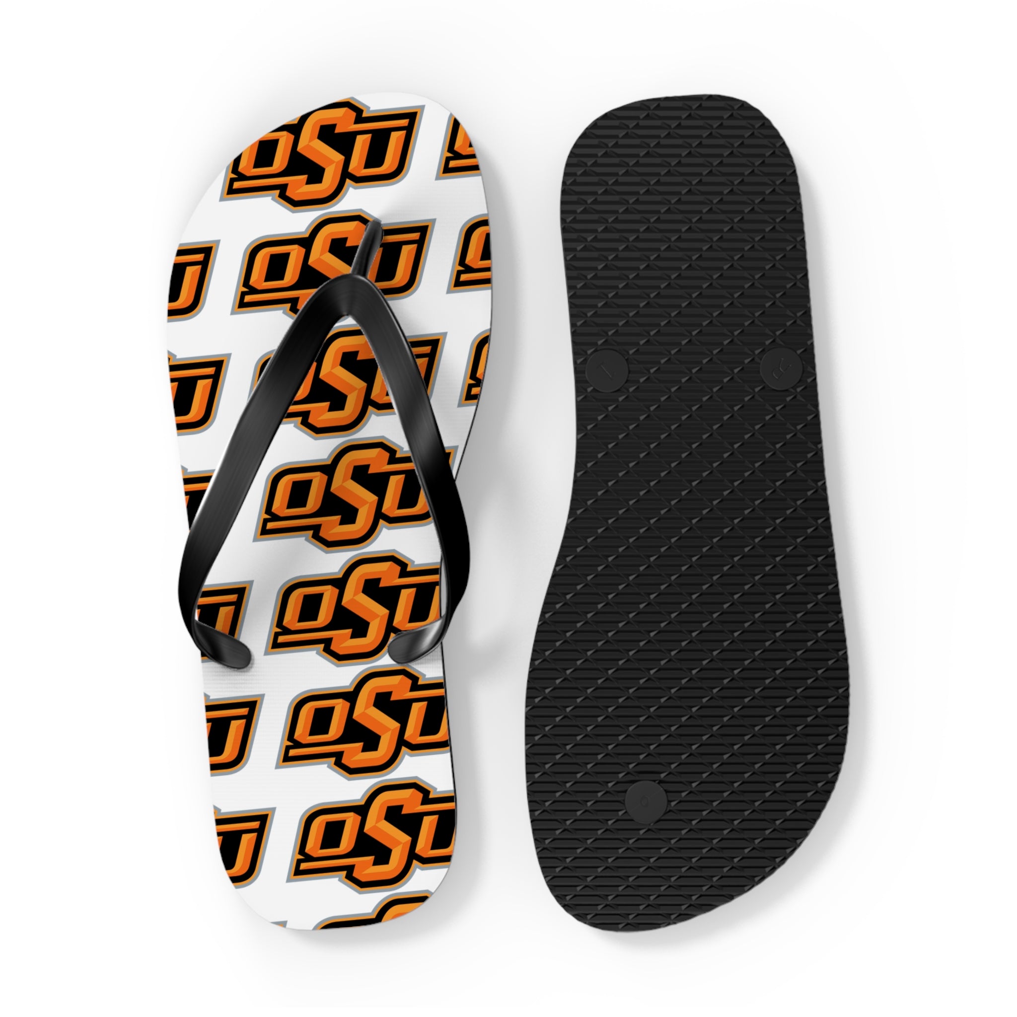 OSU Pattern Flip Flops – Oklahoma State Logo Beach Sandals