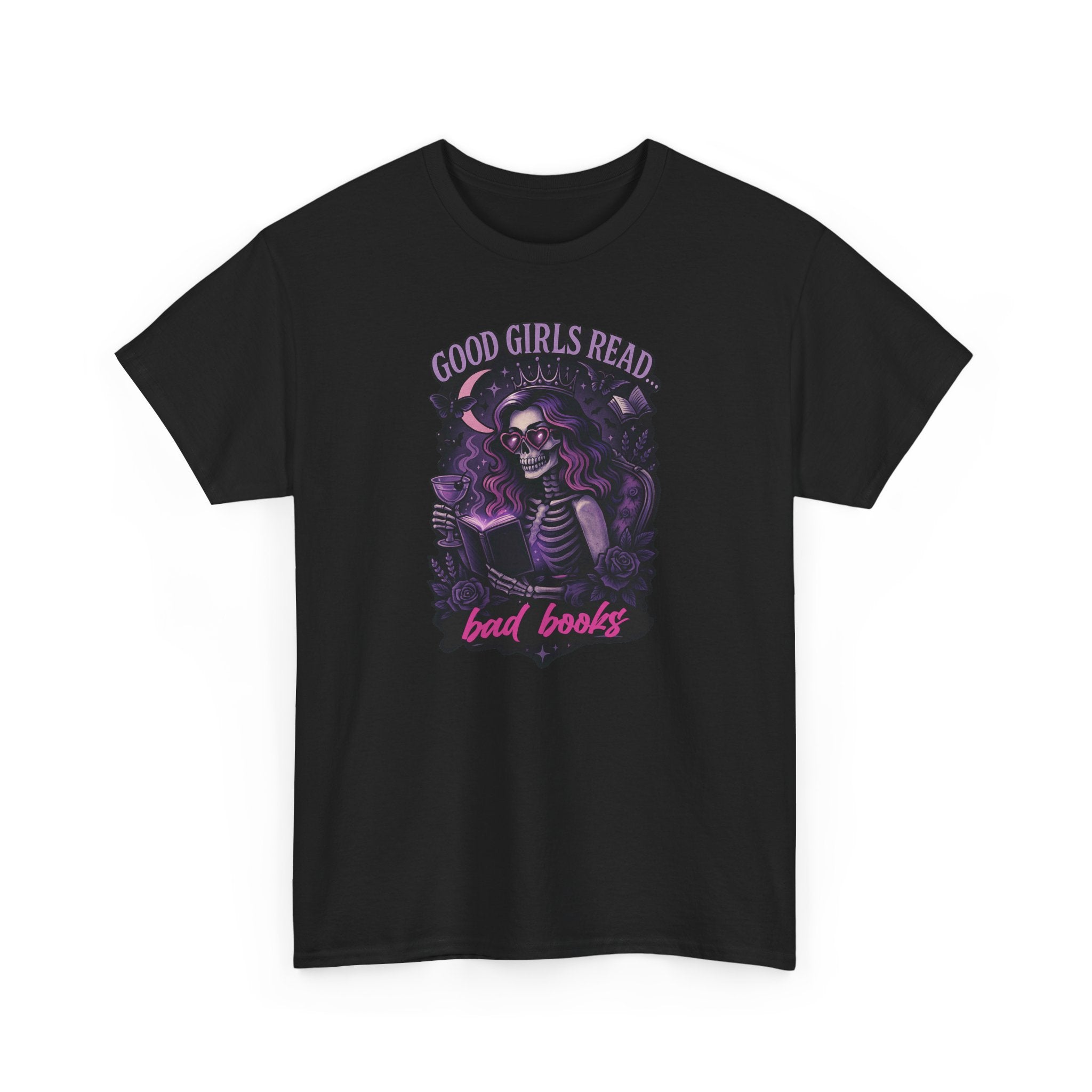 "Good Girls Read Bad Books" Gothic Book Lover T-Shirt