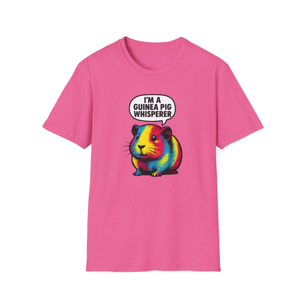 Guinea Pig Whisperer T‑Shirt — Colorful Rainbow Guinea Pig Tee