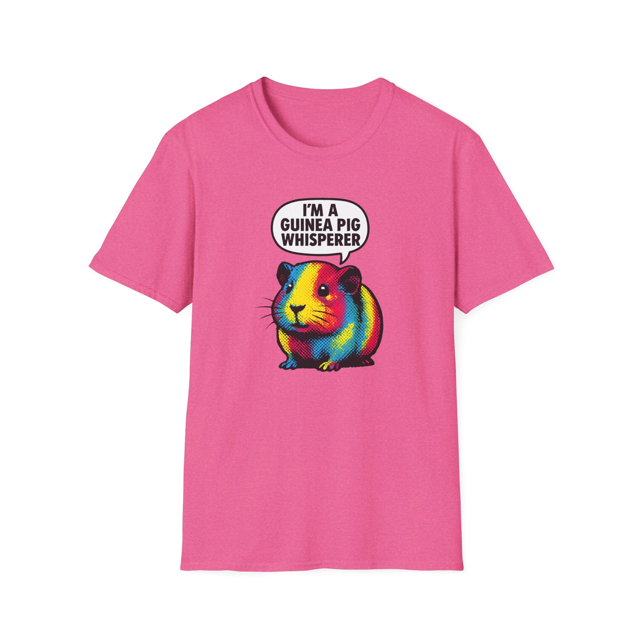 Guinea Pig Whisperer T‑Shirt — Colorful Rainbow Guinea Pig Tee