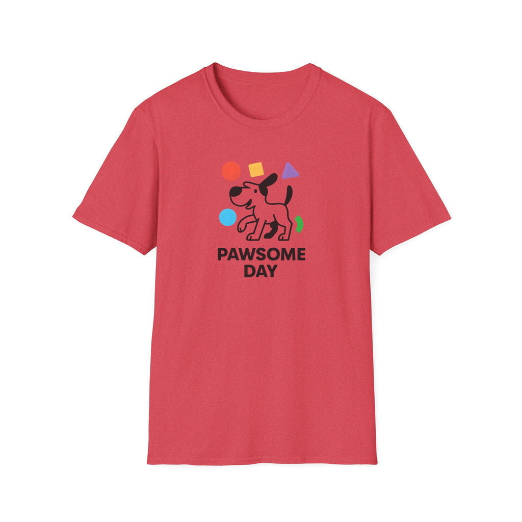 Pawsome Day Dog T‑Shirt – Cute Paw Print Graphic Tee for Dog Lovers