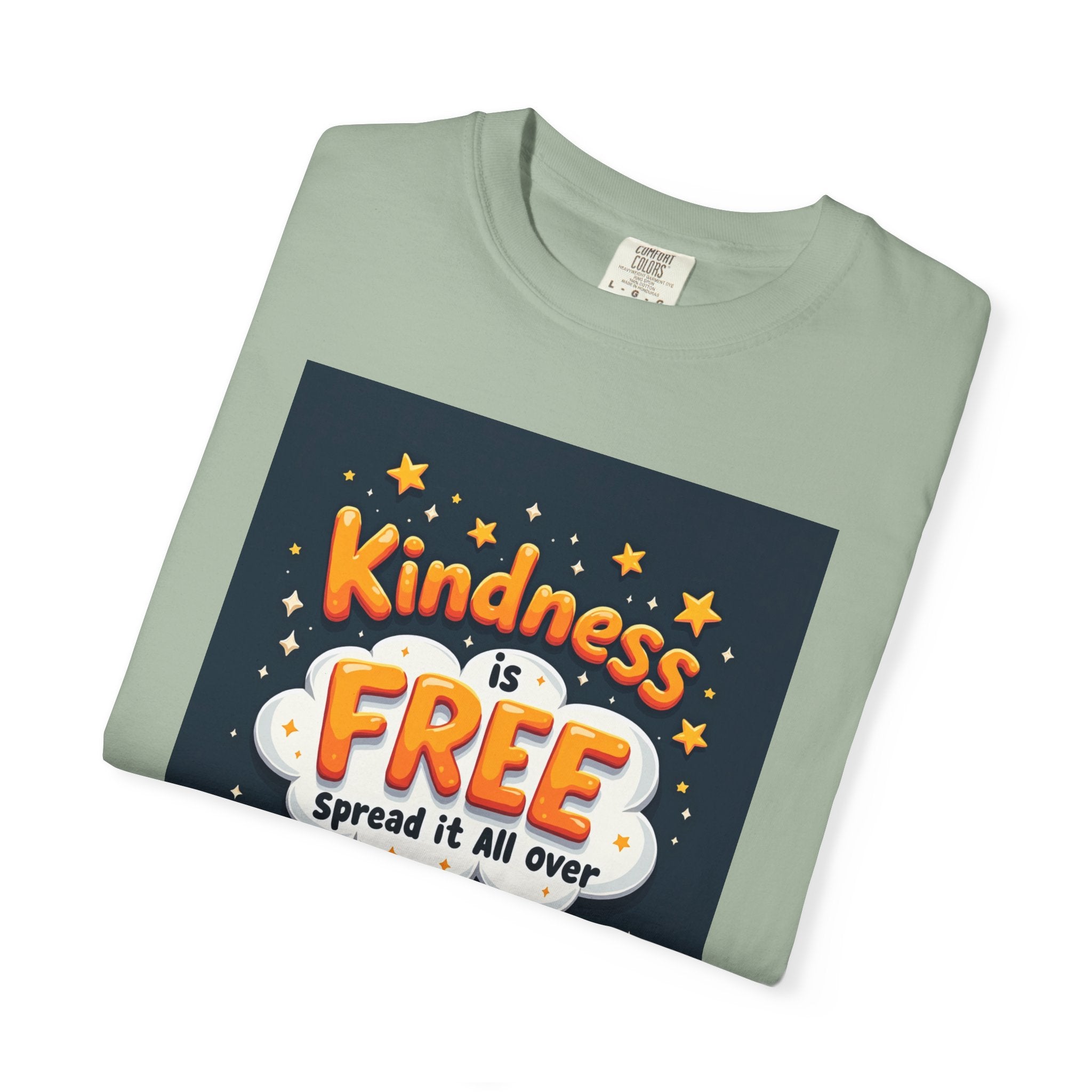 Kindness Is Free T-Shirt — 'Spread It All Over' Positive Graphic Tee