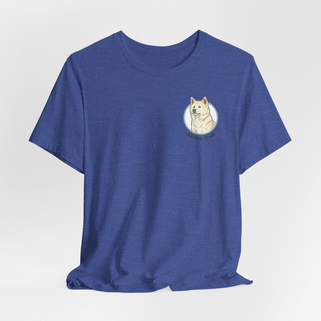 Akita Dad T-Shirt — Cute Akita Dog Graphic Tee for Dog Lovers