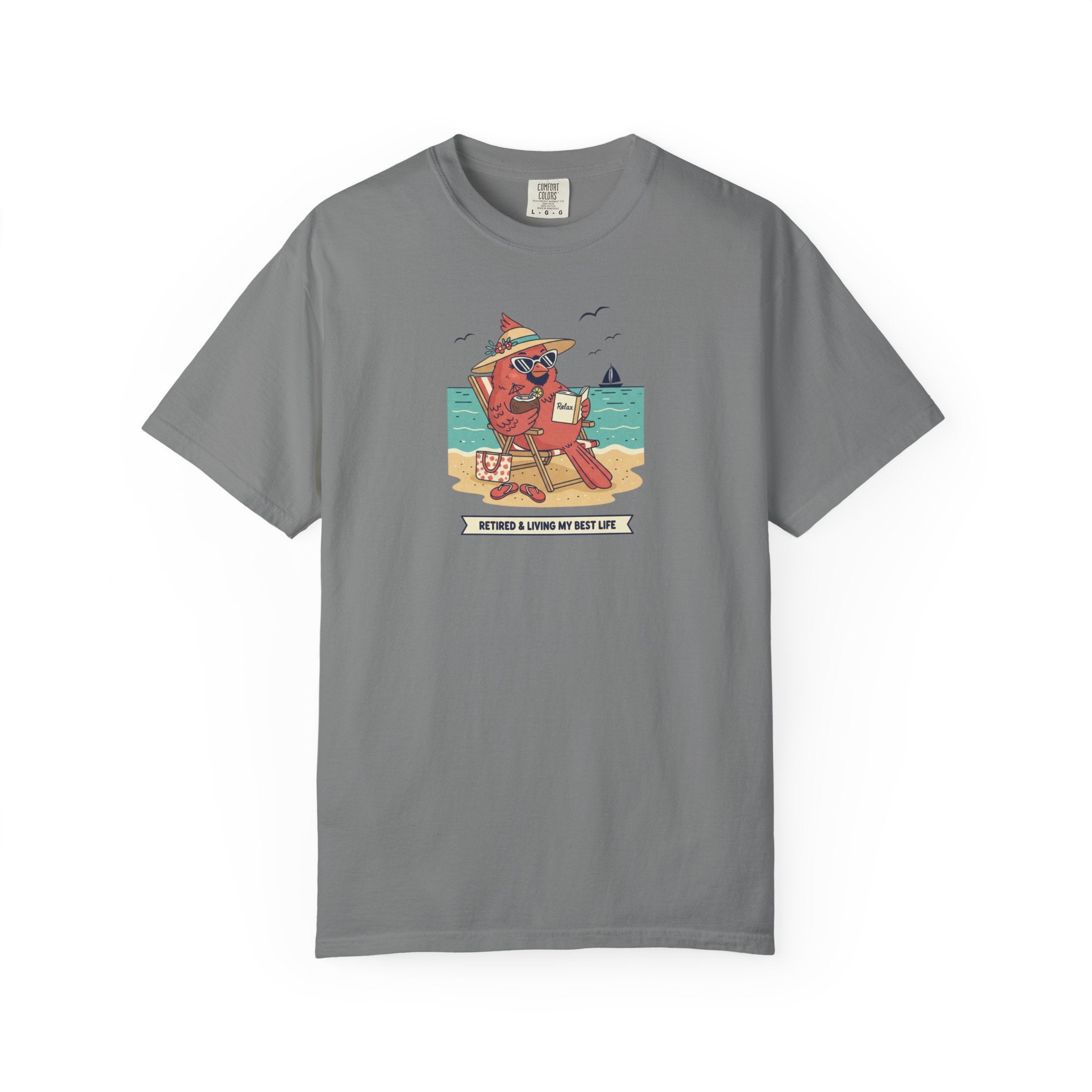 Beach Cardinal Relaxing T-Shirt — Retro Summer Tee