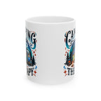 Camping Mug – 'Camp More, Worry Less' Ceramic Coffee Mug (11oz & 15oz)