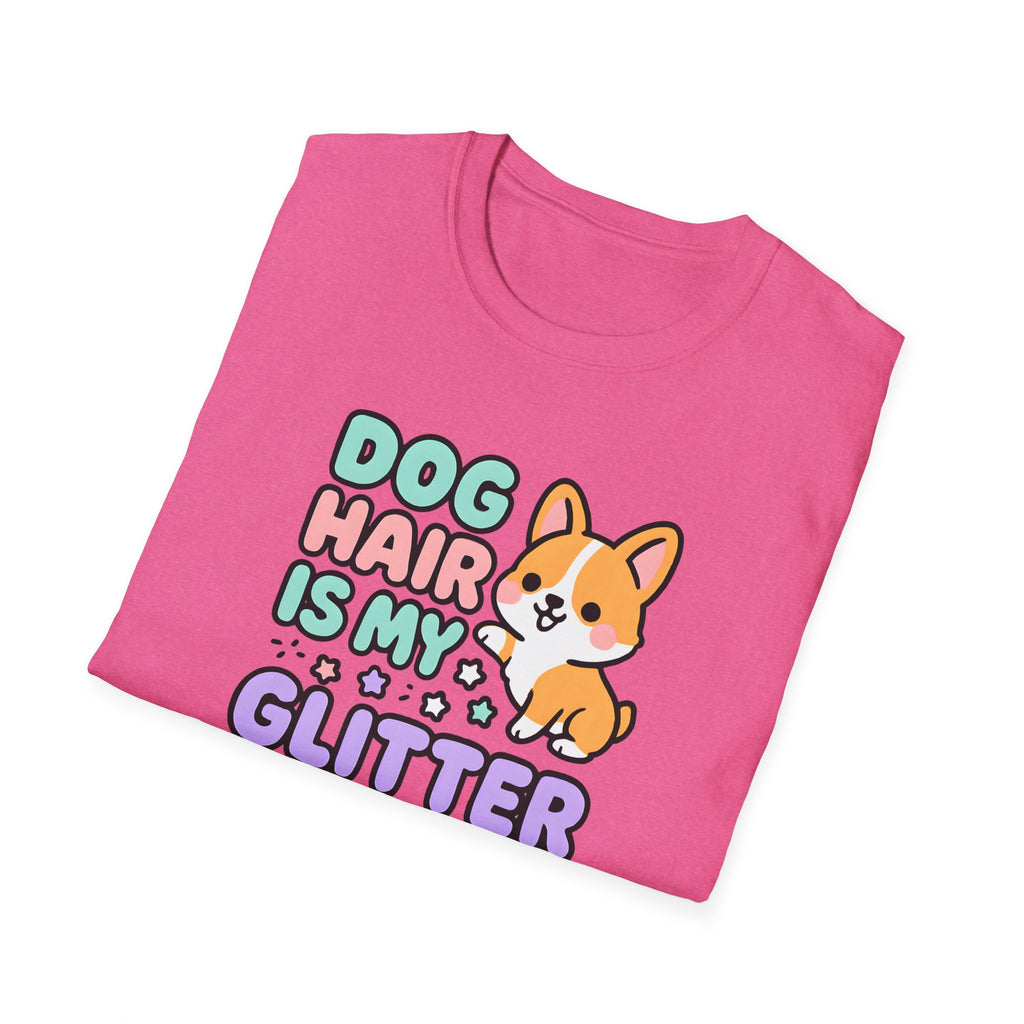 Dog Hair Is My Glitter T-Shirt — Cute Corgi Pet Lover Tee