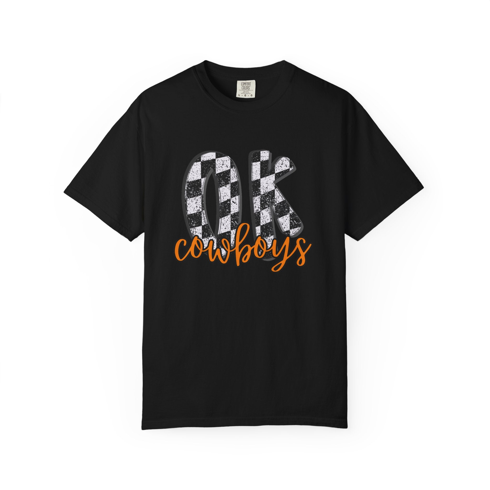 OK Cowboys Buffalo Check Graphic T-Shirt