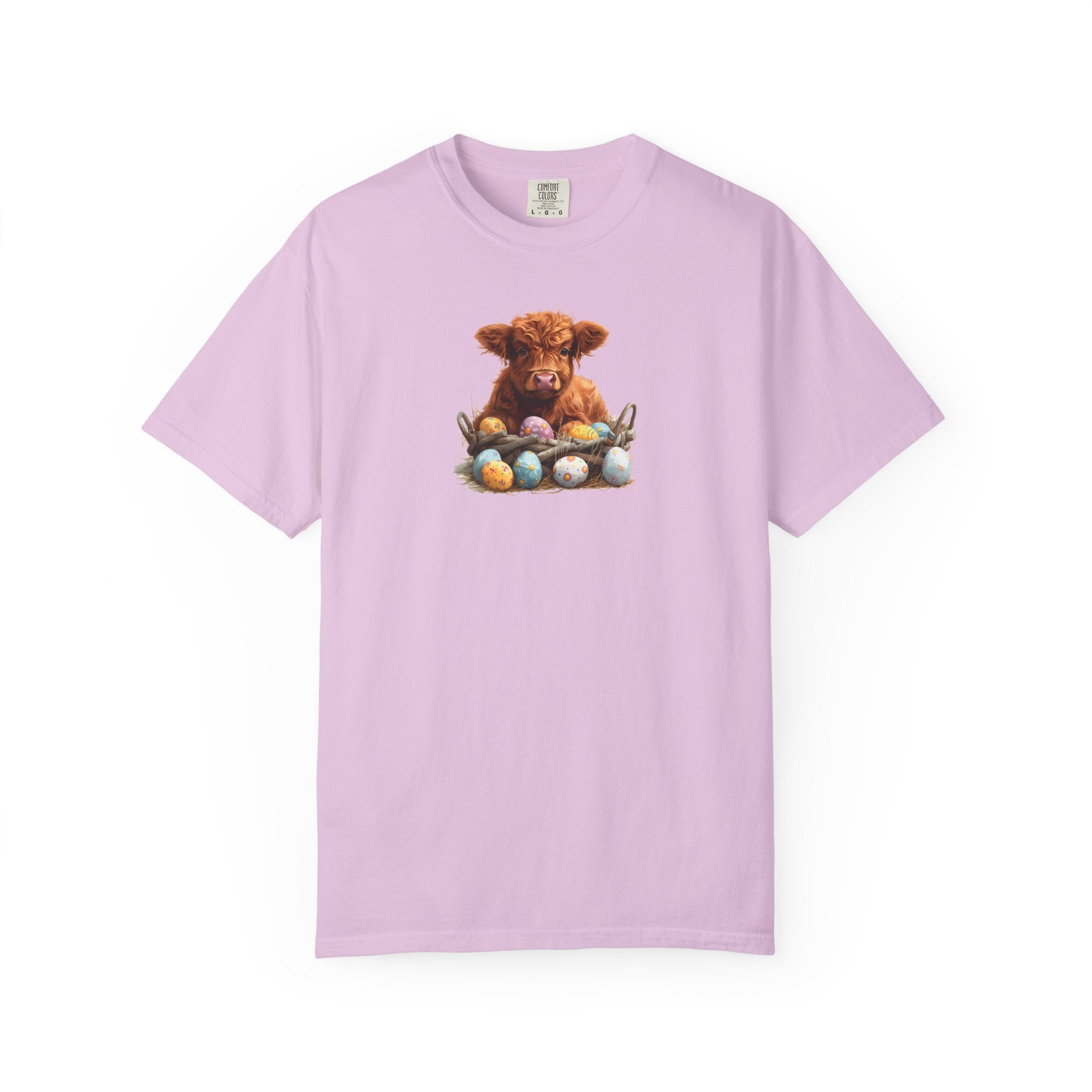 Highland Calf with Easter Eggs T-Shirt