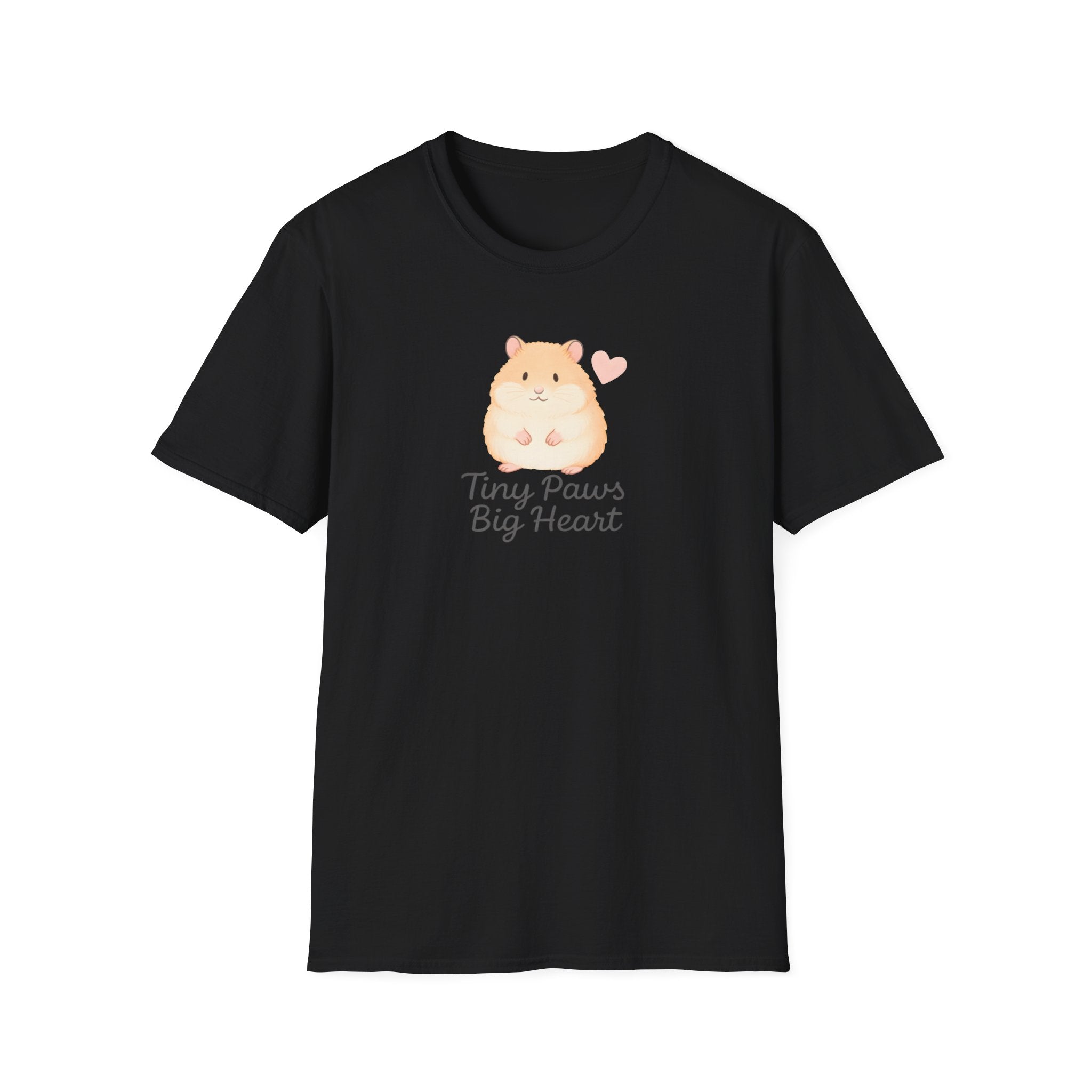 Tiny Paws Big Heart T-Shirt — Cute Hamster Graphic Tee