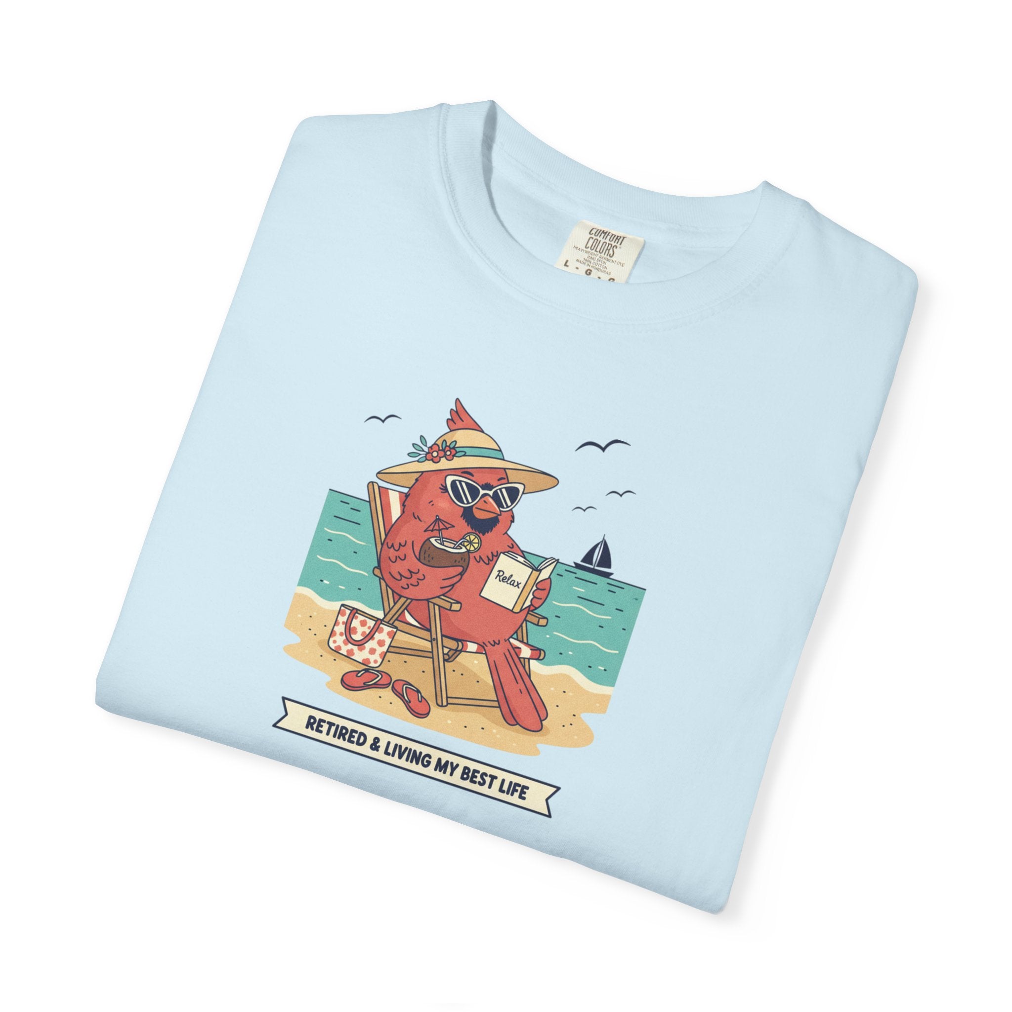 Beach Cardinal Relaxing T-Shirt — Retro Summer Tee