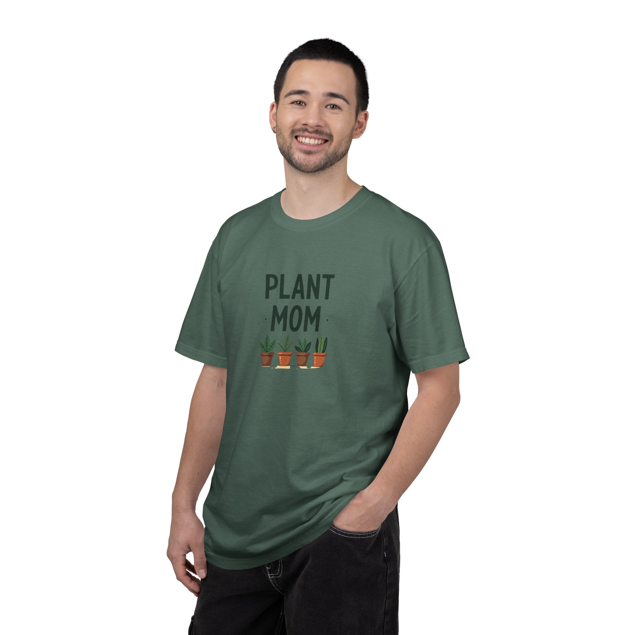 Plant Mom T-Shirt — Cute Potted Plants Graphic Tee for Plant Lovers
