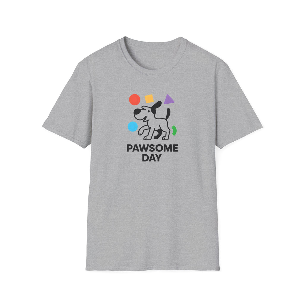 Pawsome Day Dog T‑Shirt – Cute Paw Print Graphic Tee for Dog Lovers
