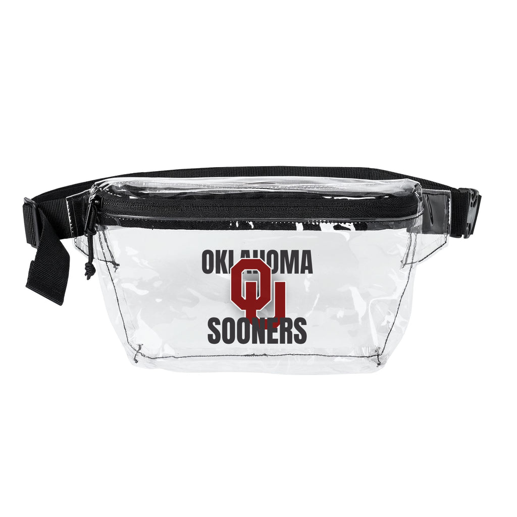 Oklahoma Sooners Clear Fanny Pack — Team Logo Transparent Belt Bag
