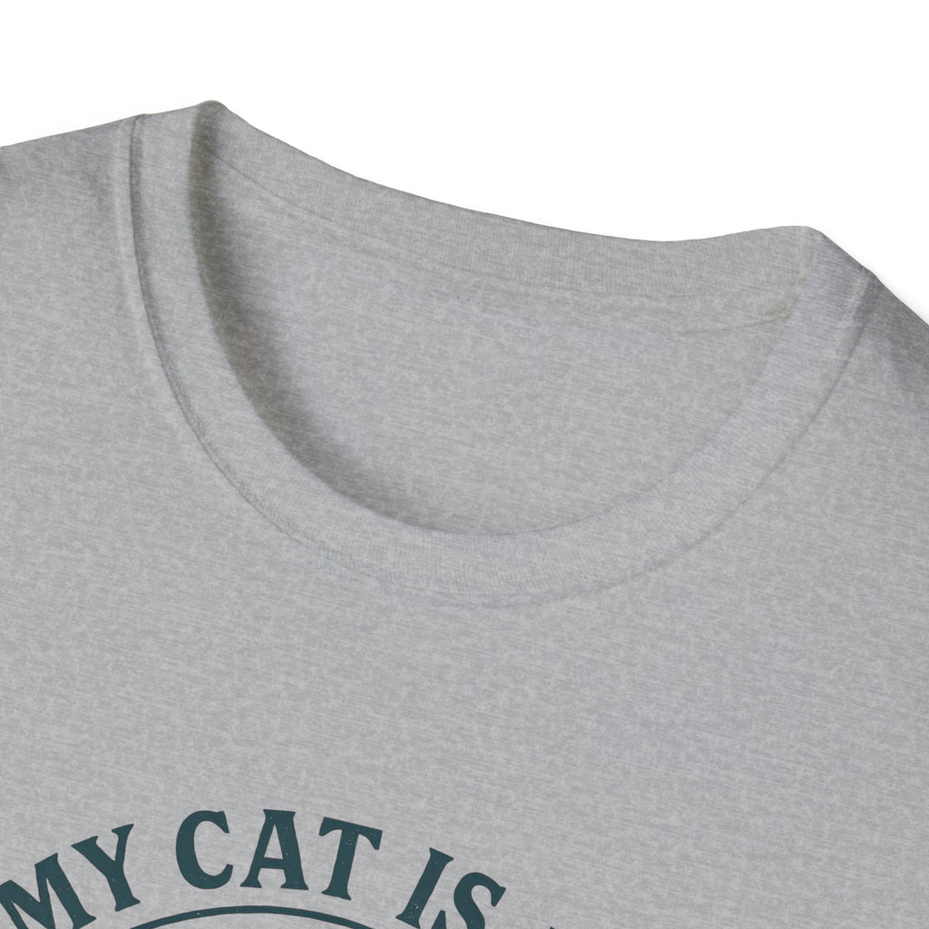 Cat Therapist T-Shirt — "My Cat Is My Therapist" Funny Cat Lover Tee