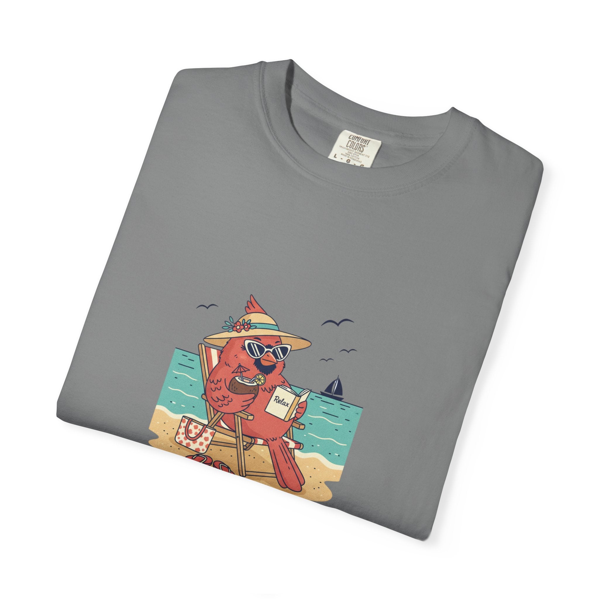 Beach Cardinal Relaxing T-Shirt — Retro Summer Tee