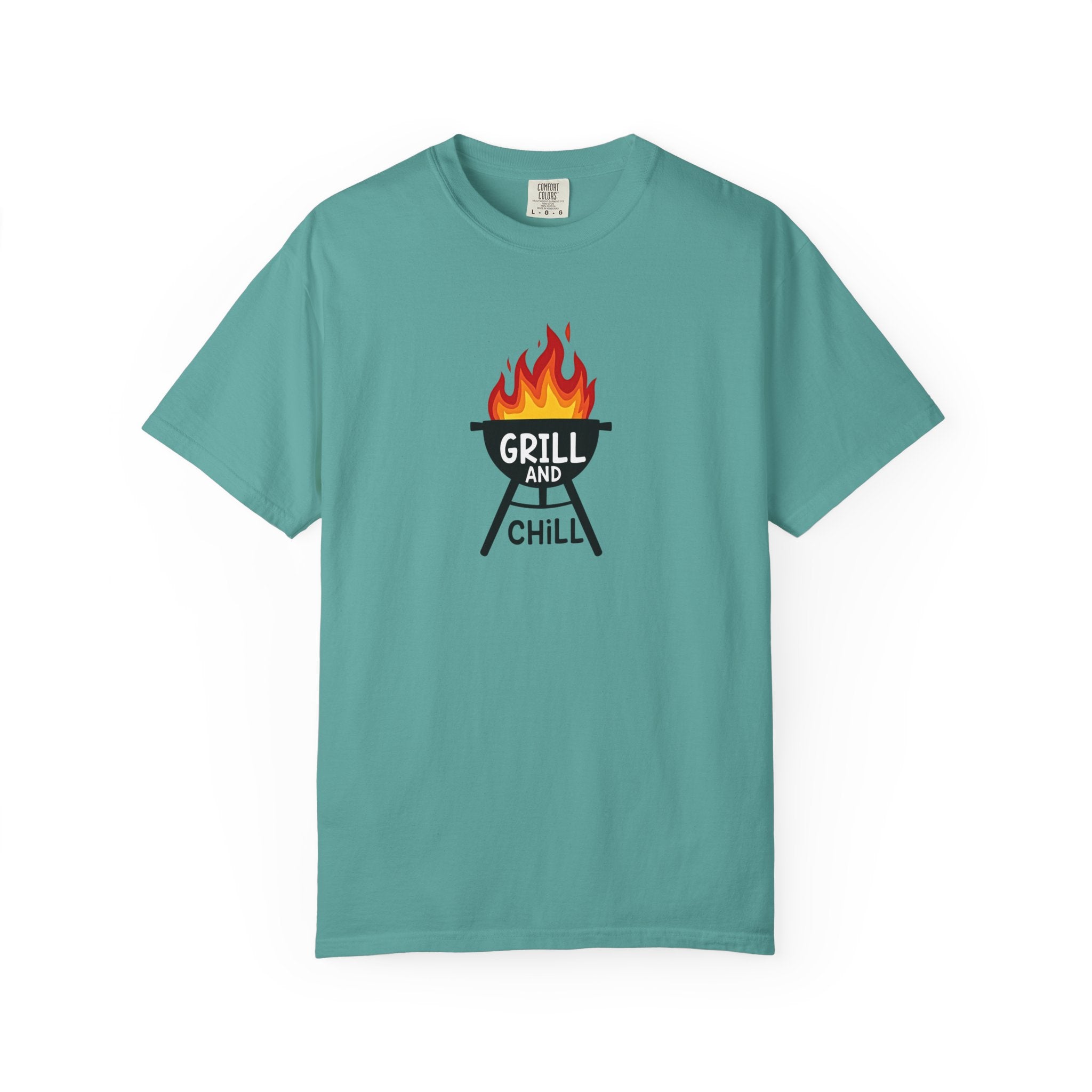 Grill and Chill T-Shirt — BBQ Graphic Tee for Grill Lovers