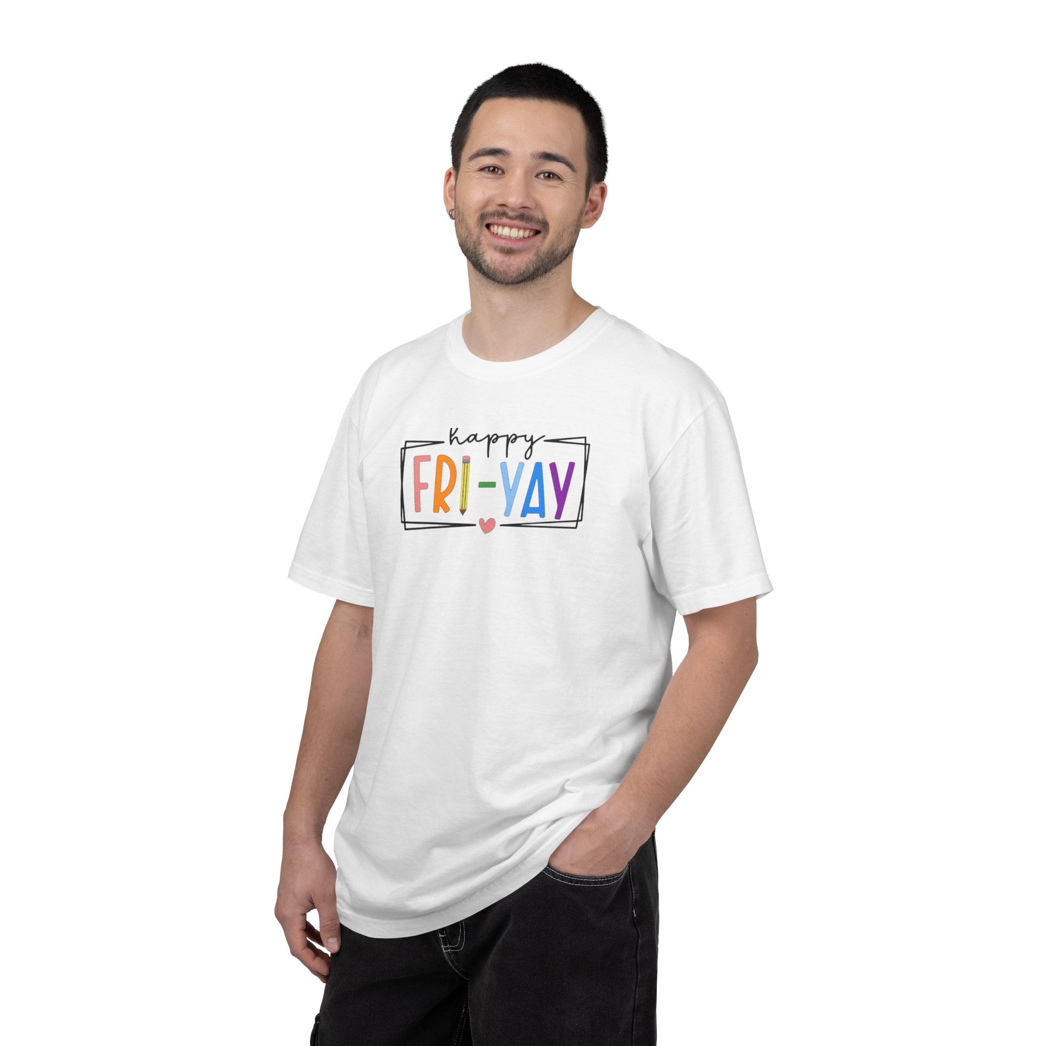 Fri-Yay T-Shirt — Colorful ‘Happy FRI-YAY’ Casual Tee