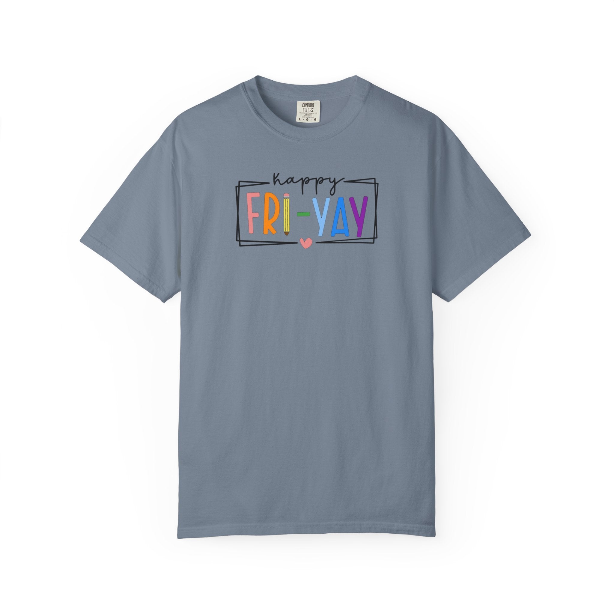 Fri-Yay T-Shirt — Colorful ‘Happy FRI-YAY’ Casual Tee