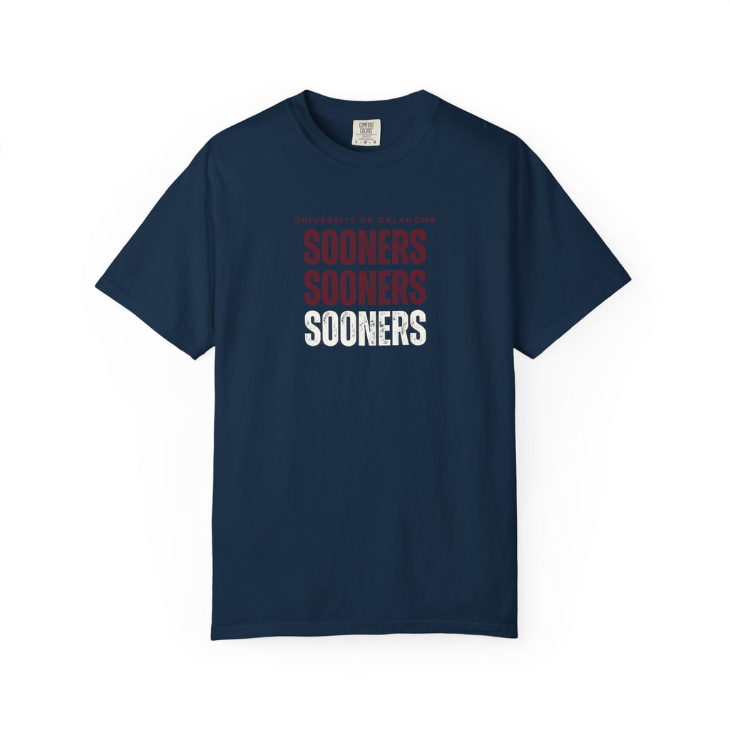 Sooners Stack T‑Shirt — University of Oklahoma Vintage Collegiate Tee
