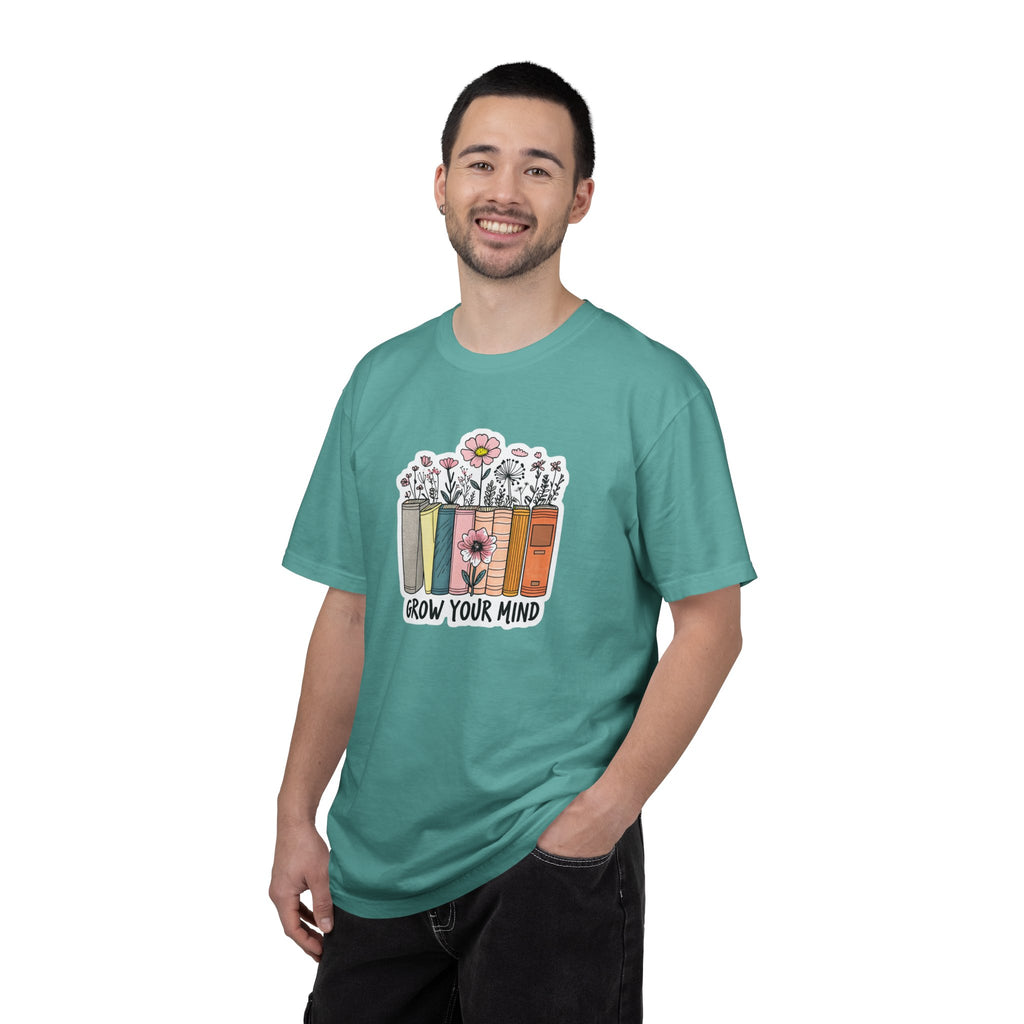 Grow Your Mind Book Stack T-Shirt