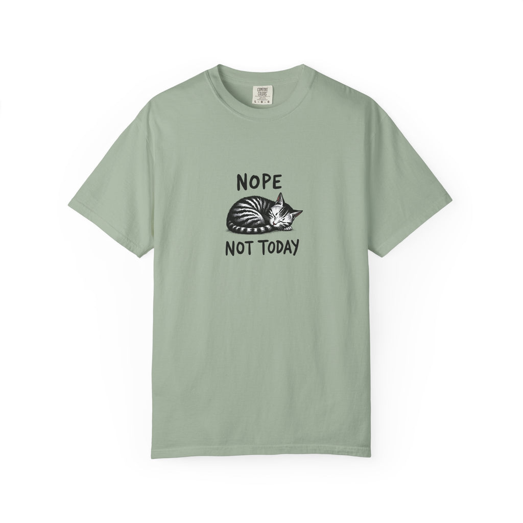 'Nope Not Today' Sleeping Cat Graphic Tee