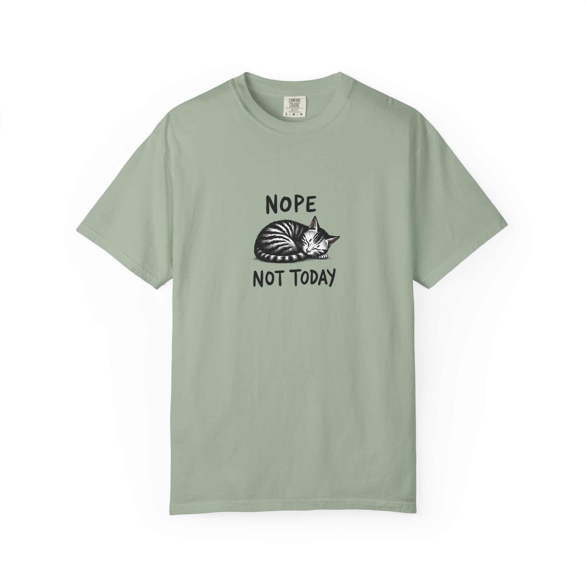 'Nope Not Today' Sleeping Cat Graphic Tee