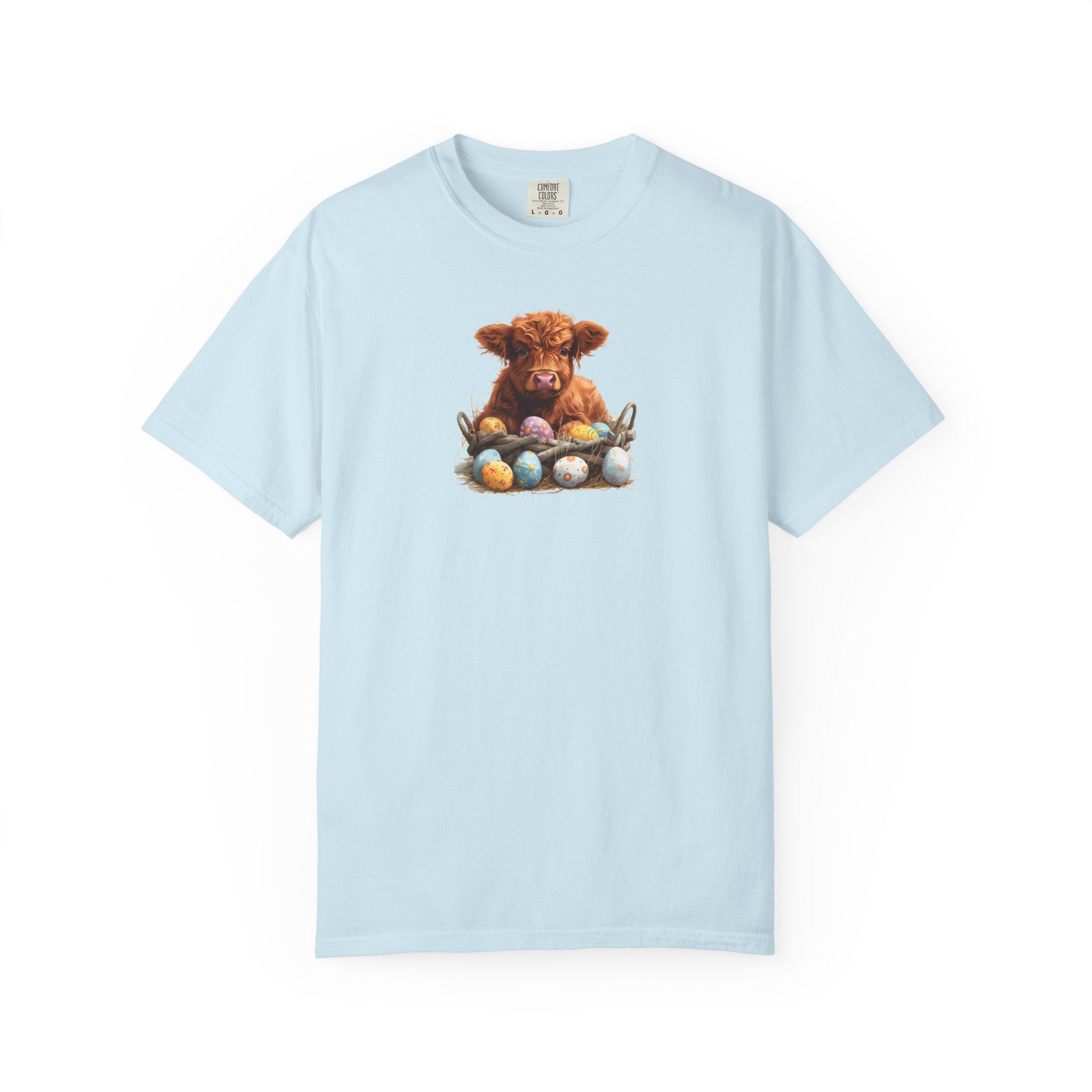 Highland Calf with Easter Eggs T-Shirt