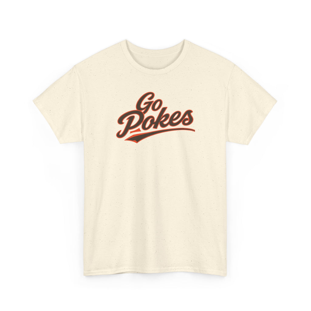 Go Pokes T-Shirt — Retro Script Fan Tee