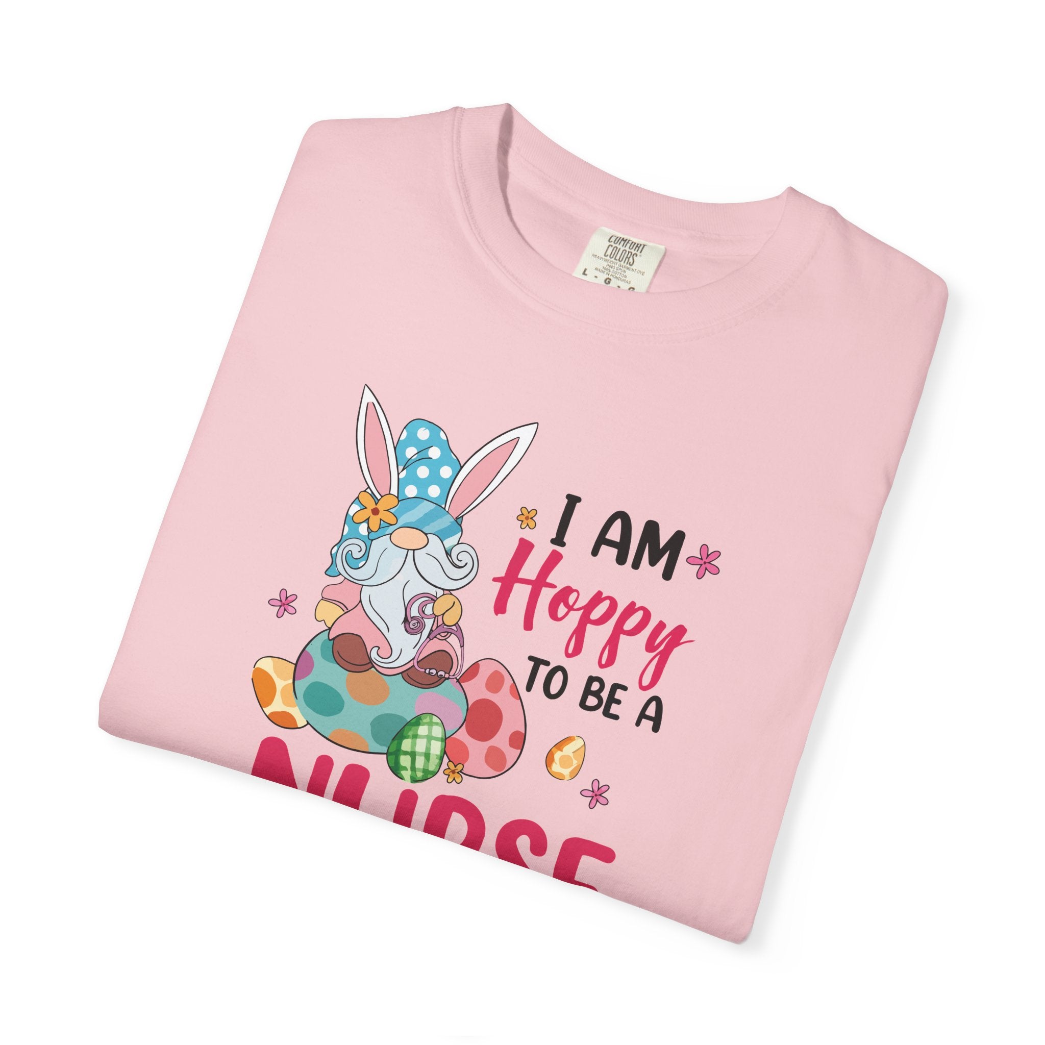 Nurse Bunny T-Shirt — "I Am Hoppy to Be a Nurse" Cute Easter Tee
