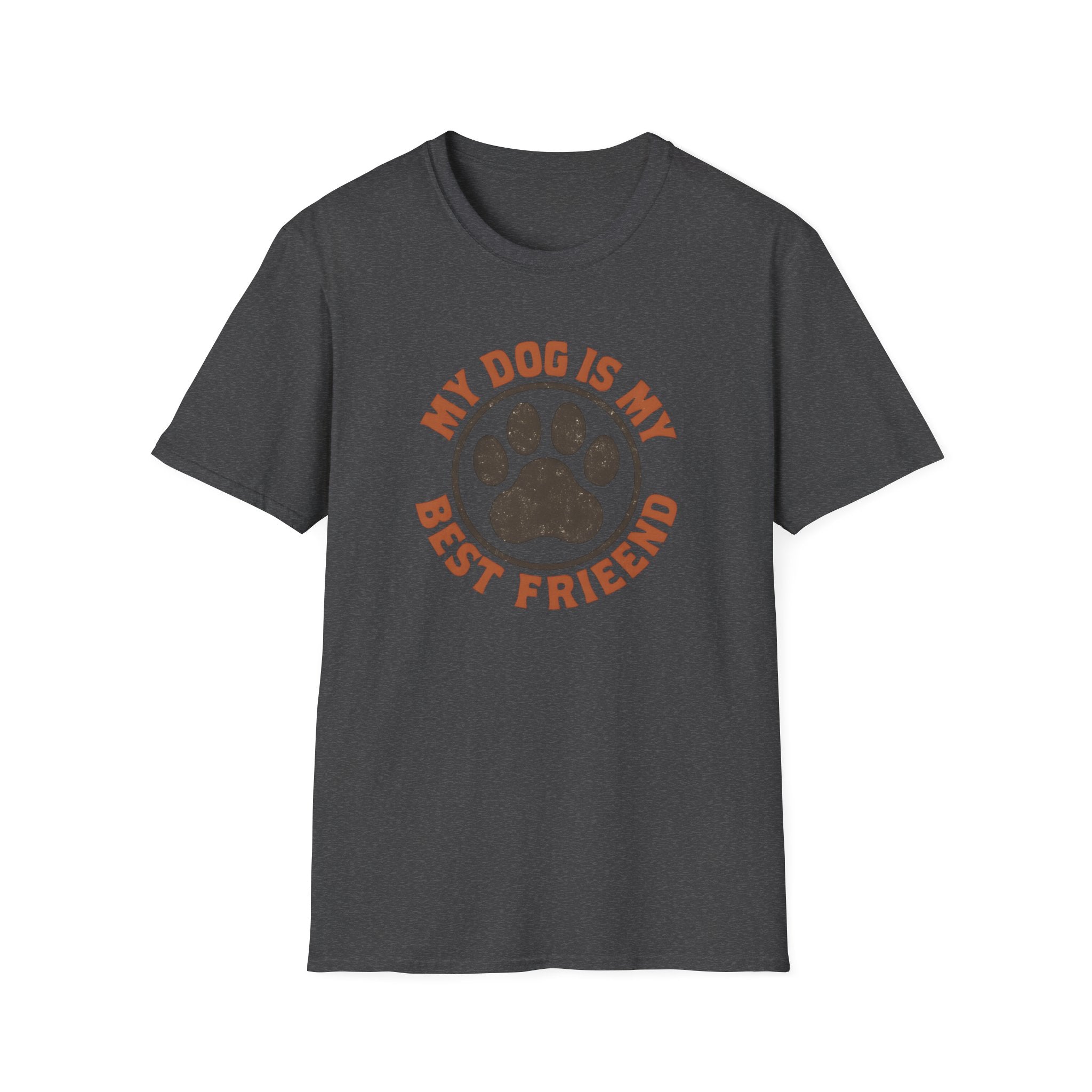Dog Lover T‑Shirt — "My Dog Is My Best Friend" Paw Print Tee