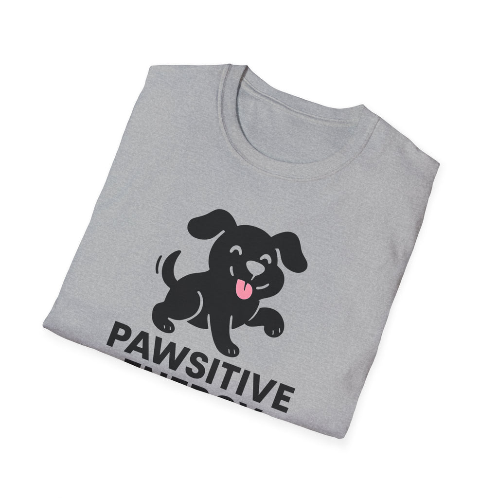 Pawsitive Energy T-Shirt — Cute Happy Puppy Graphic Tee for Dog Lovers
