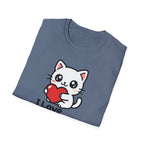 I Love My Cat Cute Cartoon Tee - Cat Lover Heart T-Shirt